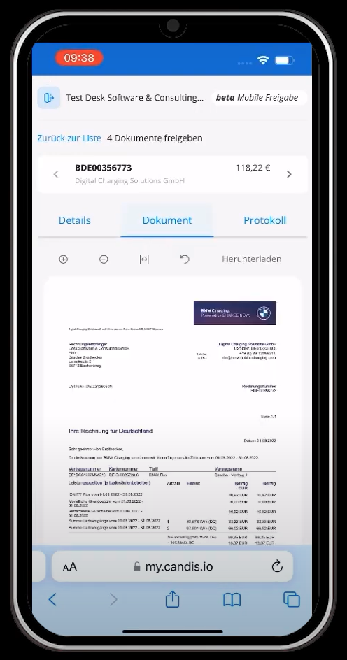 Sage 100 Rechnungsfreigabe_App
