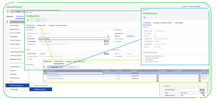 Sage 100 Qualitätsmanagement