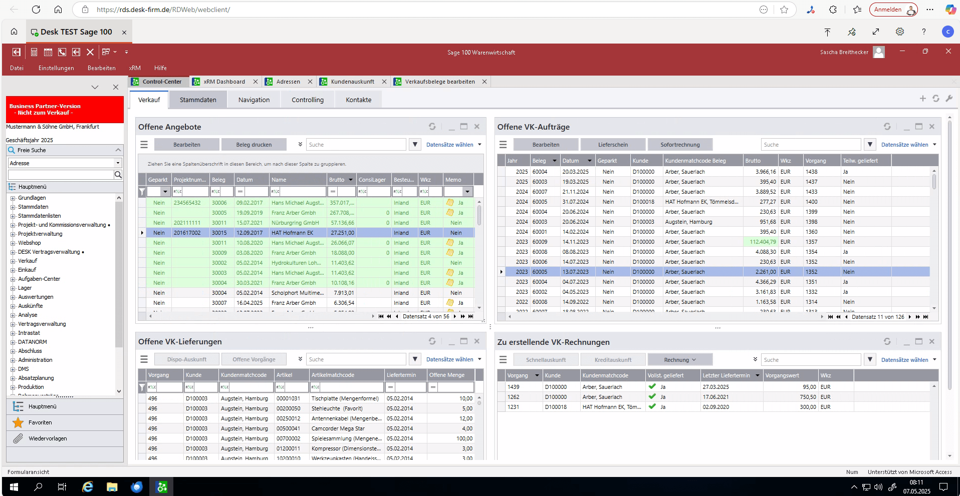 Sage 100 Cloudserver in Deutschland