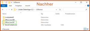 Sage 100 Liveupdate nachher