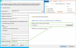Sage 100 Liveupdate vorher
