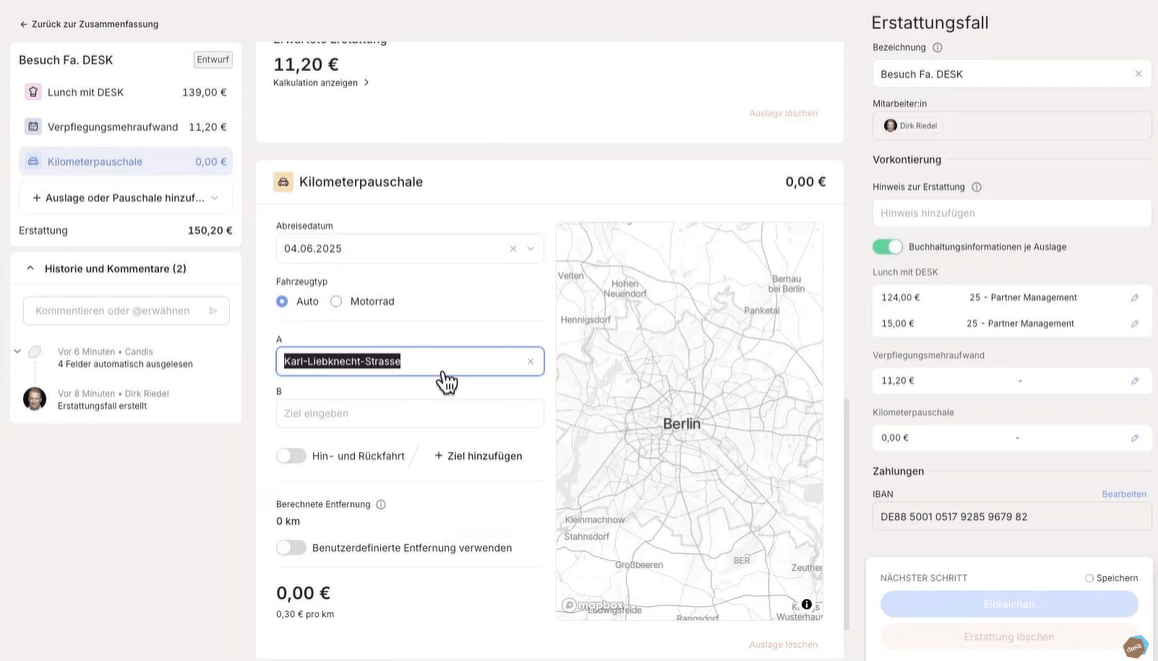 Sage 100 Reisekostenabrechnung