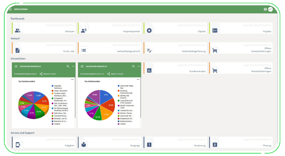 Sage 100 mobiler Client Vertrieb