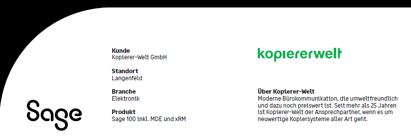 Sage 100 im Großhandel - Kopiererwelt