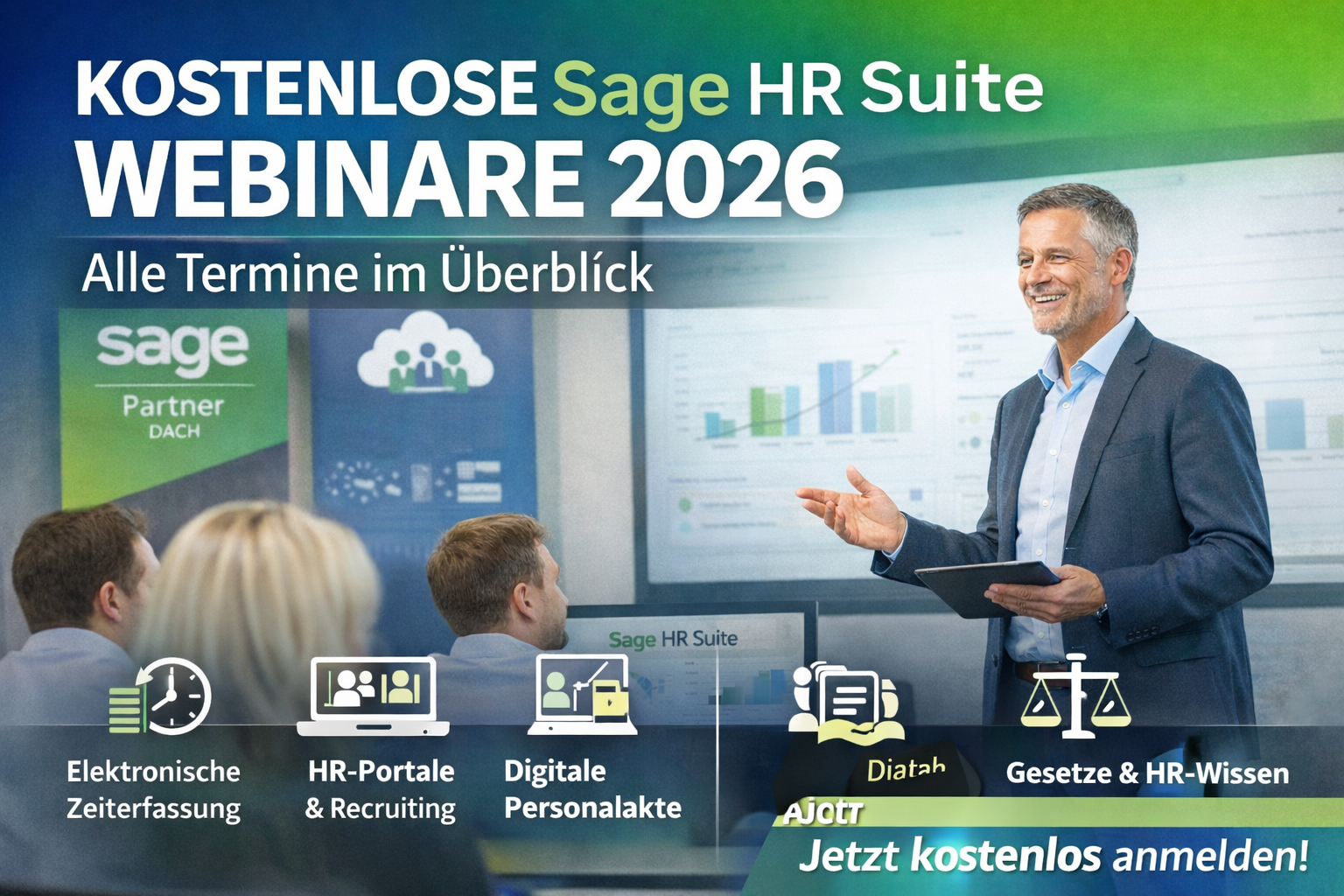 Kostenlose Sage HR Suite Webinare 2026