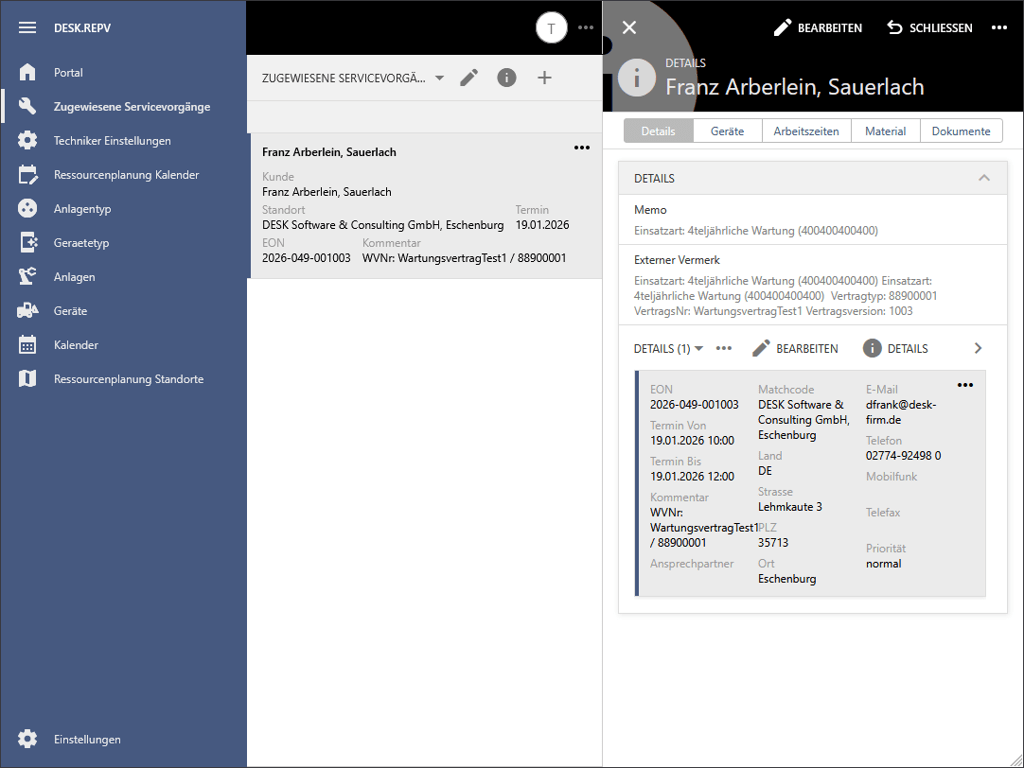 Sage 100 repV Serviceclient - mobil
