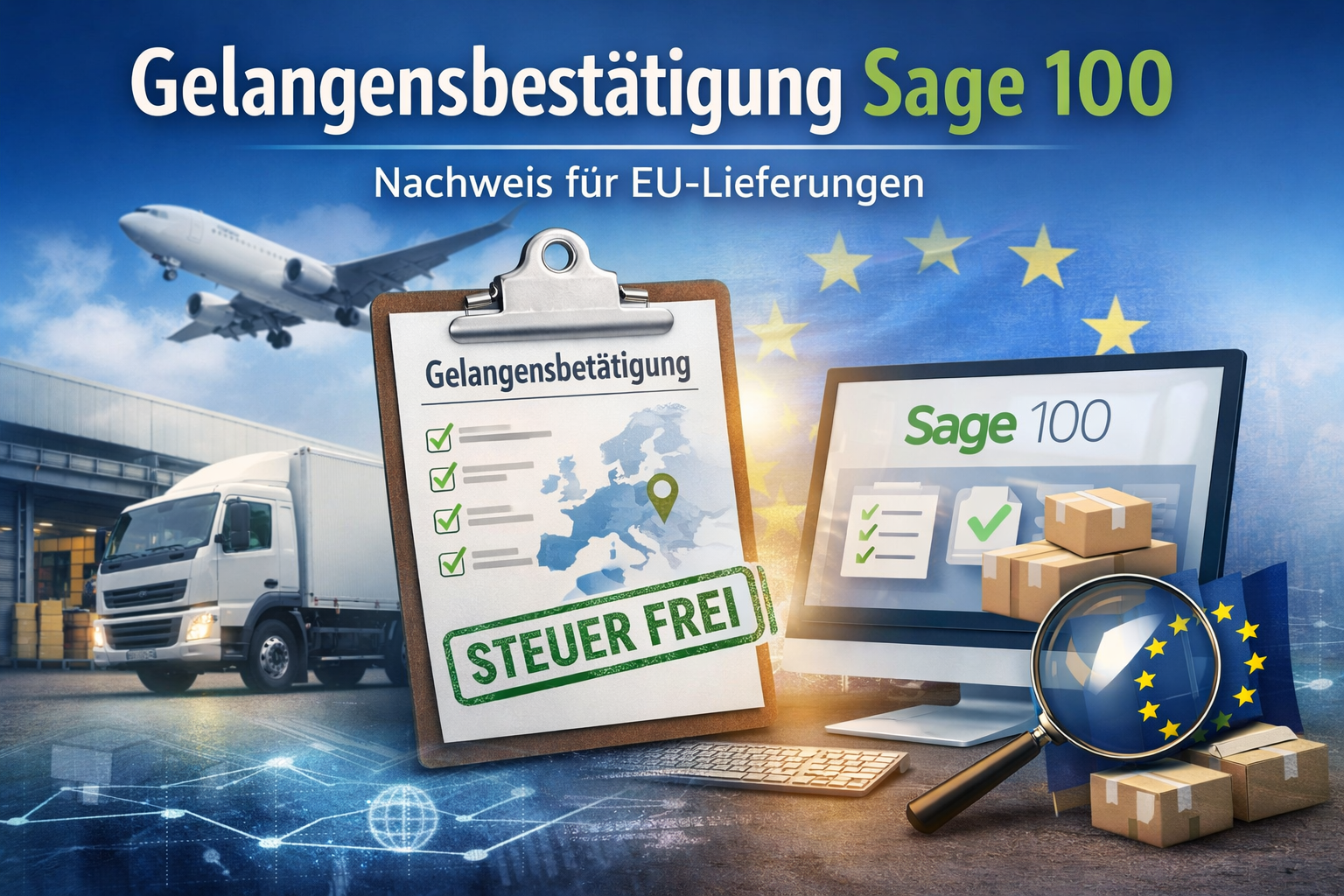 Gelangensbestätigung Sage 100: Was Unternehmen jetzt beachten müssen