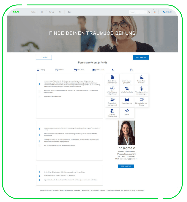 Sage HR Bewerbermanagement Smart