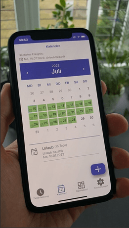 Sage HR Zeiterfassungs-App