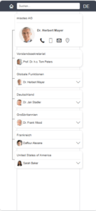 Sage HR Suite Organigramm mobile