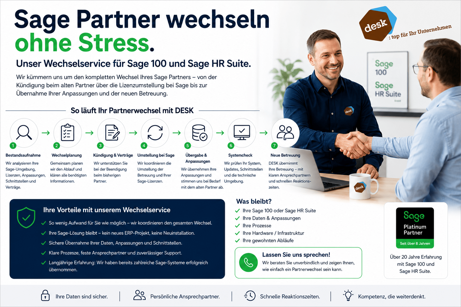 Sage Partner wechseln